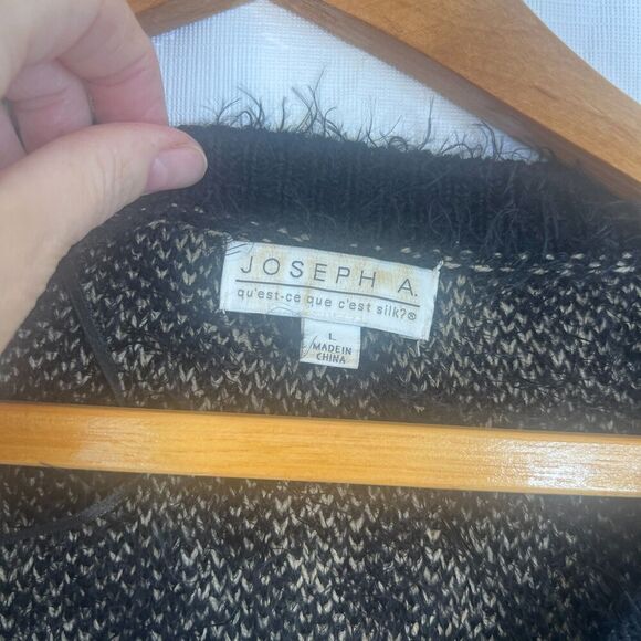 Joseph A Fuzzy Sweater Animal Print Bold Abstract Size Large Boho Streetwear - Picture 9 of 10